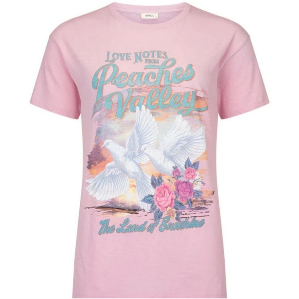 Spell & The Gypsy Collective Peaches Biker Tee Size Large